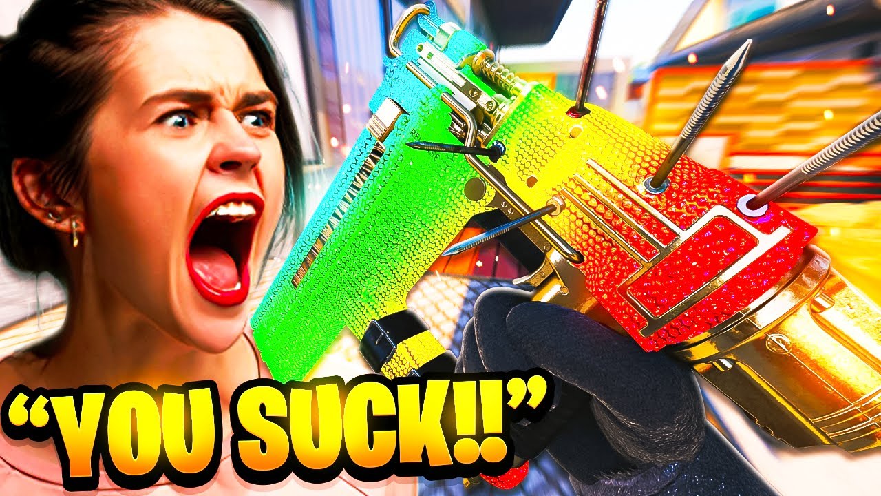The NAIL GUN made her REALLY ANGRY..😂