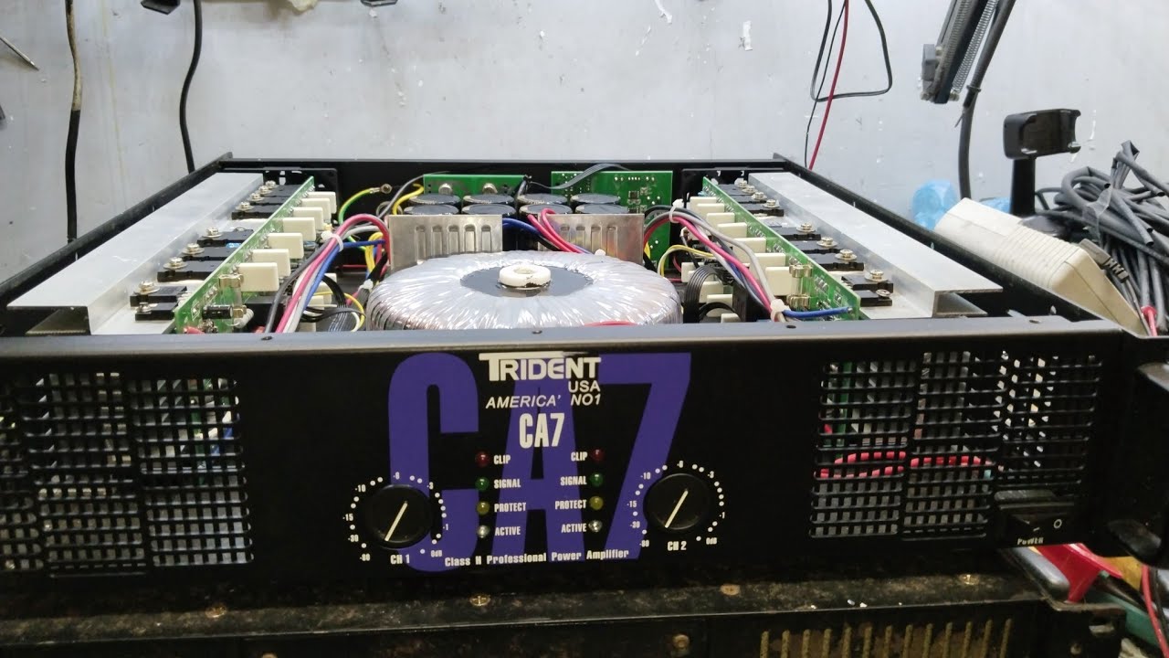 TRIDENT CA7 POWER AMPLIFIER tips kung paanu AYUSIN naka clip protect problem