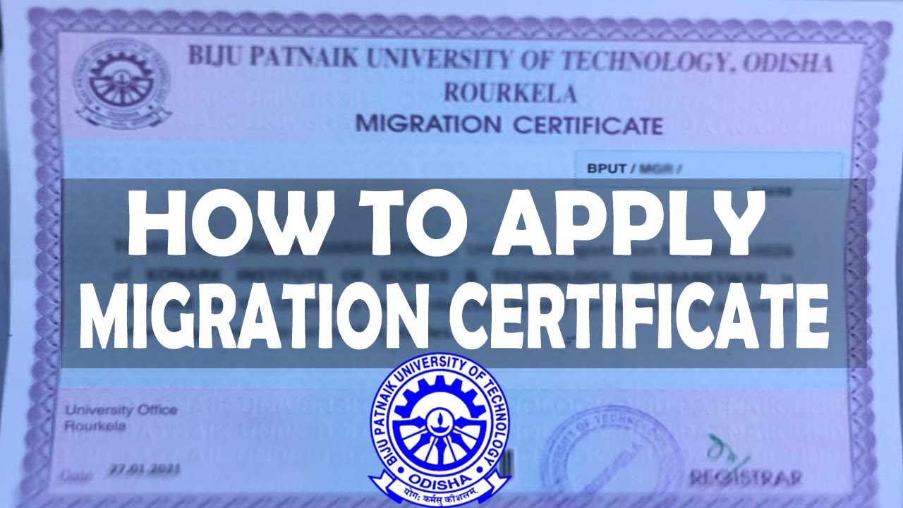 How To Apply For Migration Certificate || BPUT || Step By Step || 2021