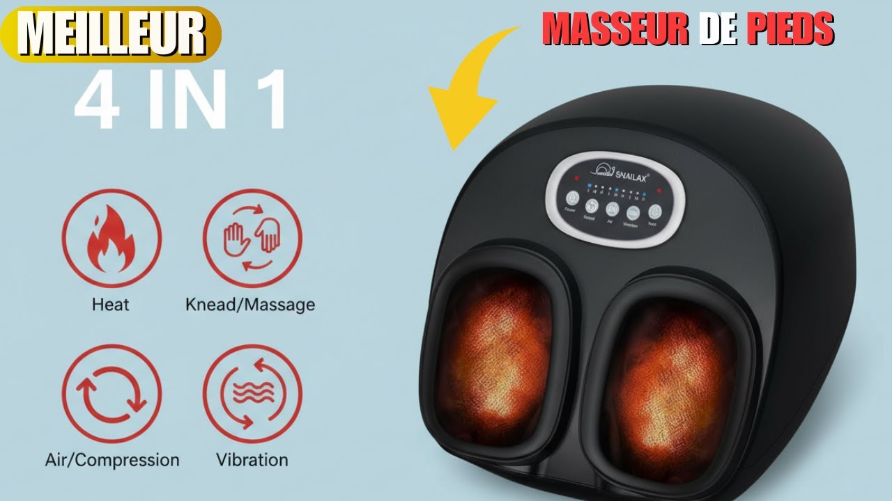Masseur de pieds Snailax : Pieds Fatigués Tous les Soirs ?  Solution Moins Cher Que 1 seul Massage?!