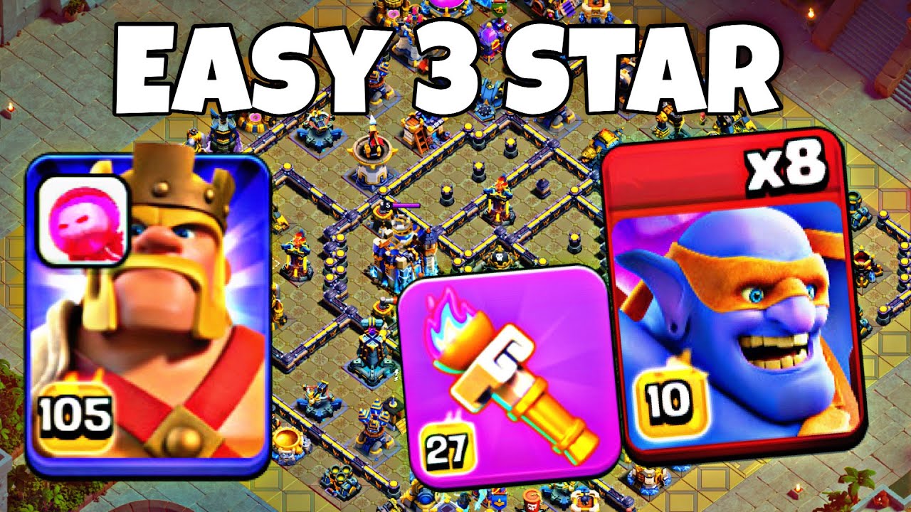 Super Bowlers + Heroic Torch = Super Easy ! Crush Any TH18 Legends Base’s