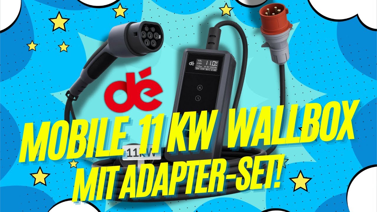 dé Mobile Wallbox 11KW | Mobile Ladelösung mit mehreren Adaptern | Produktvorstellung