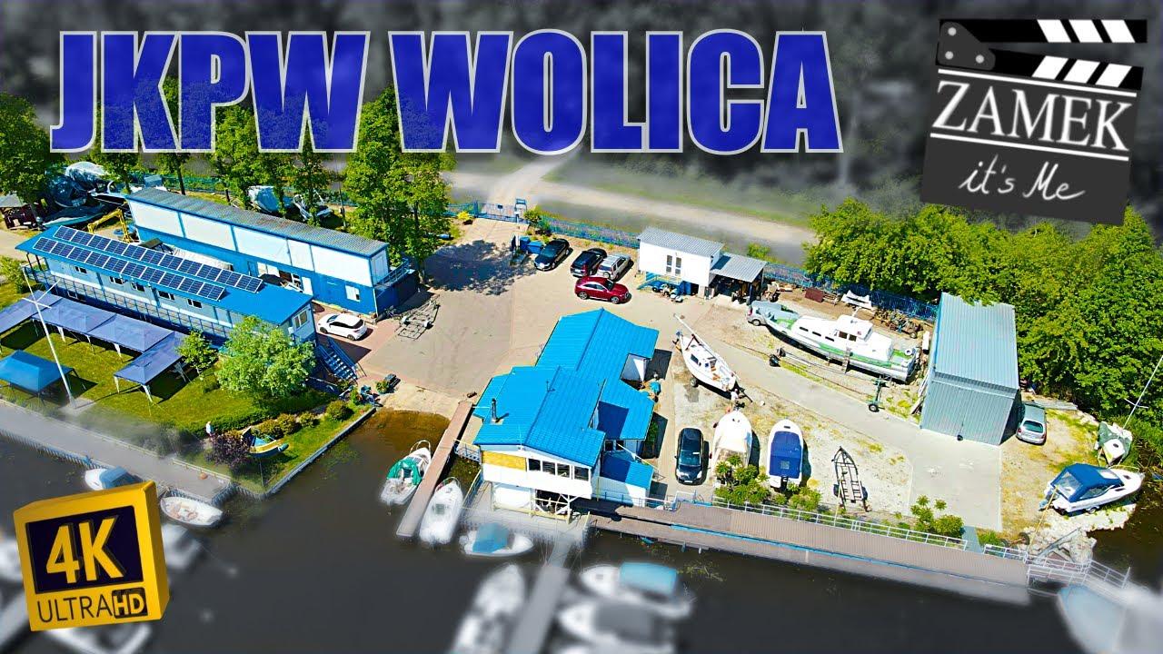 🇵🇱 Jacht Klub Politechniki Warszawskiej JKPW port Wolica, Zegrzyński Poland drone 4K Aerial footage