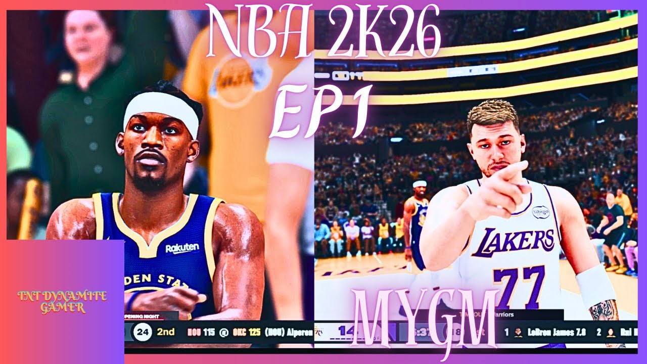 NBA 2K26 MyGM | LA Lakers| Opening Night vs Warriors Ep1