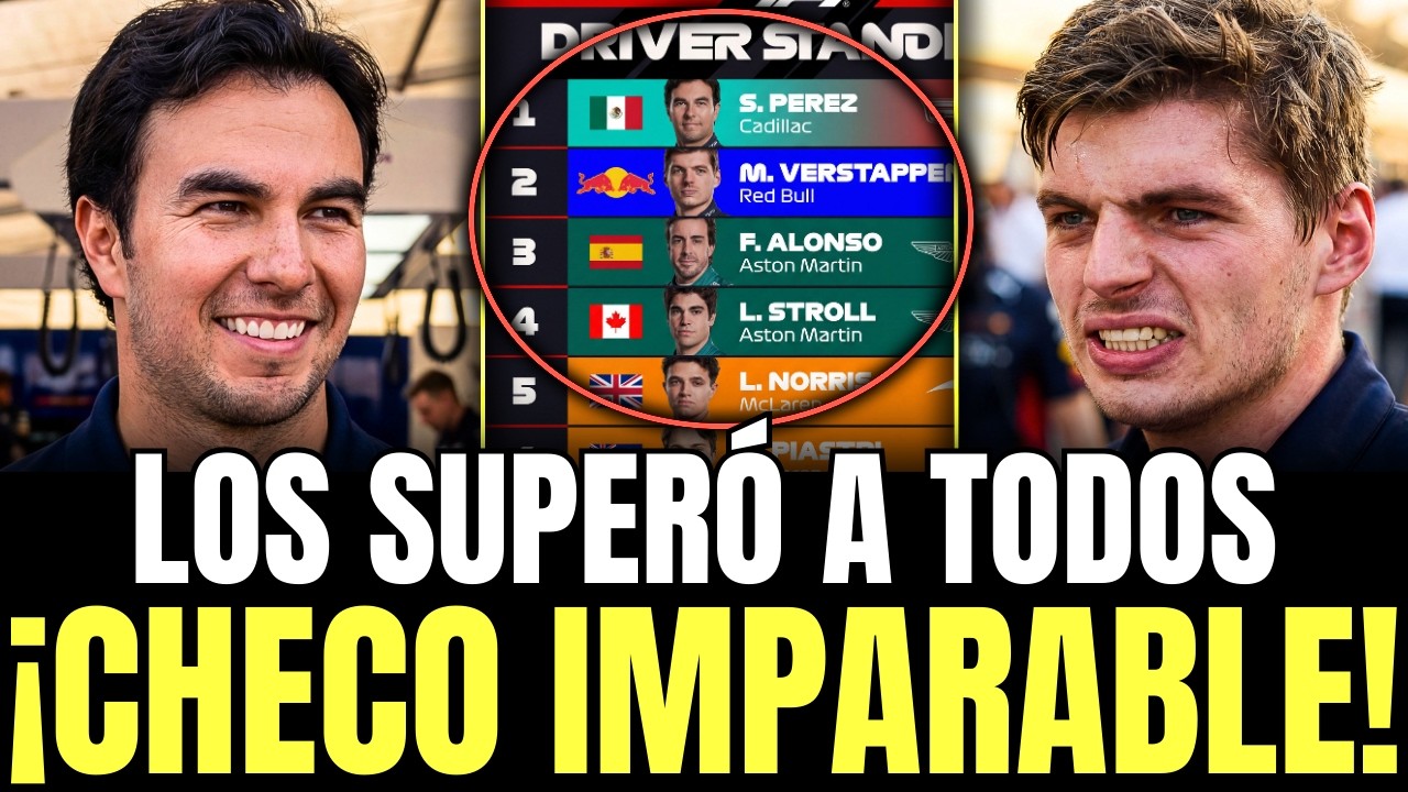¡CHECO PÉREZ SUPERIOR a Verstappen y AMBOS McLaren! Así nace el REGRESO del CAMPEÓN