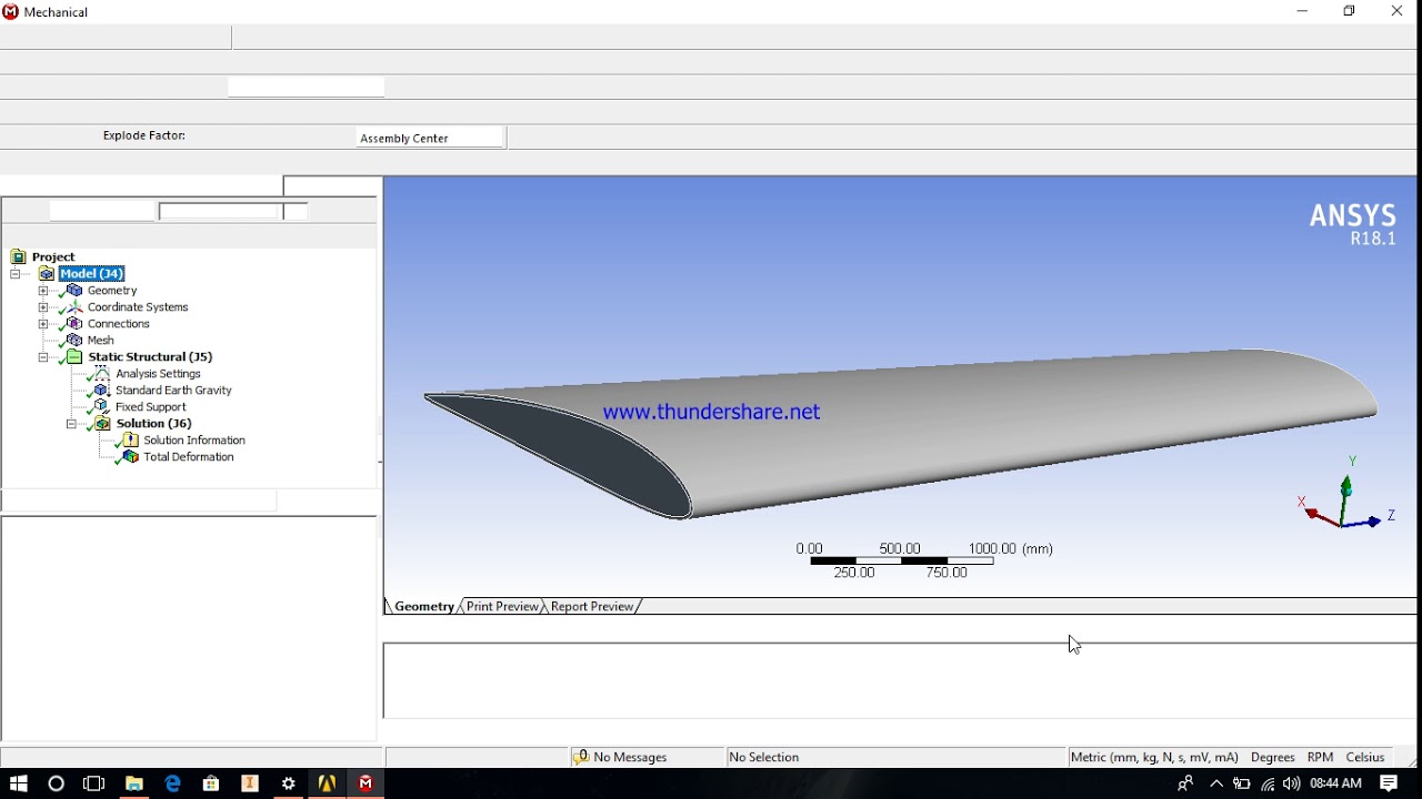 AIRCRAFT WING ANALYSIS PART 3 ( STATIC STRUCTURAL ANALYSIS )