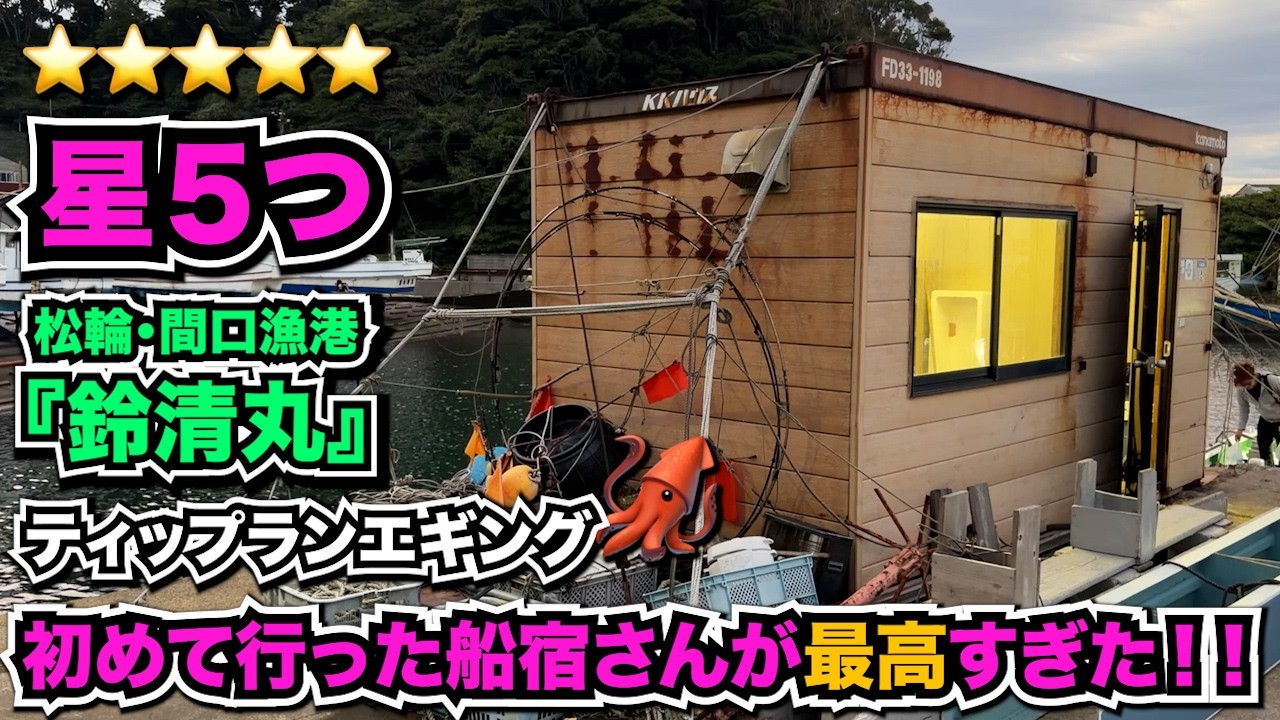 シーズン開幕！今なら誰でも簡単に美味しいアオリイカが釣れちゃう！？今季初ティップランエギングの釣果は如何に！？松輪間口漁港／鈴清丸
