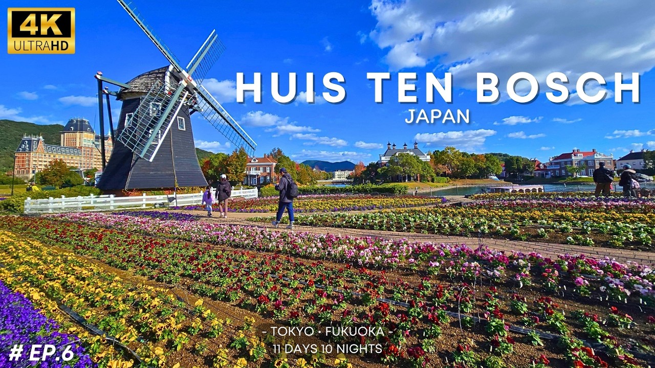 [EP.6] 🇯🇵 Tokyo • Fukuoka 11 Days 10 Nights | Huis Ten Bosch | Theme Park Feels Like Europe in Japan