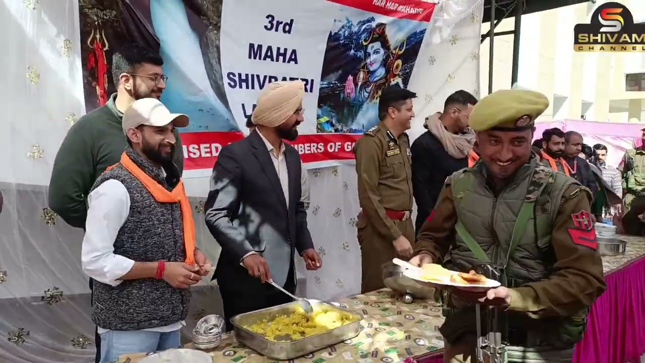 J&K: GMC Doda Staff Organises Mahashivratri Bhandara, DC and SSP Take Part in Prasad Distribution.
