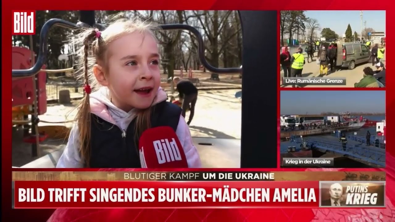 Amelia Anisovych sings Let it go/Отпусти и забудь (Otpusti I zabud) for Bild