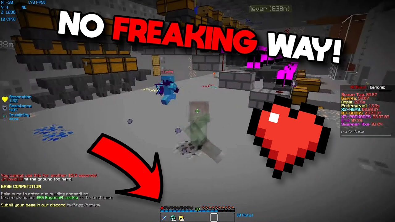 Top HCF Godly Moments (5 Crazy Half Heart Clutches + Insane Invis Escape)