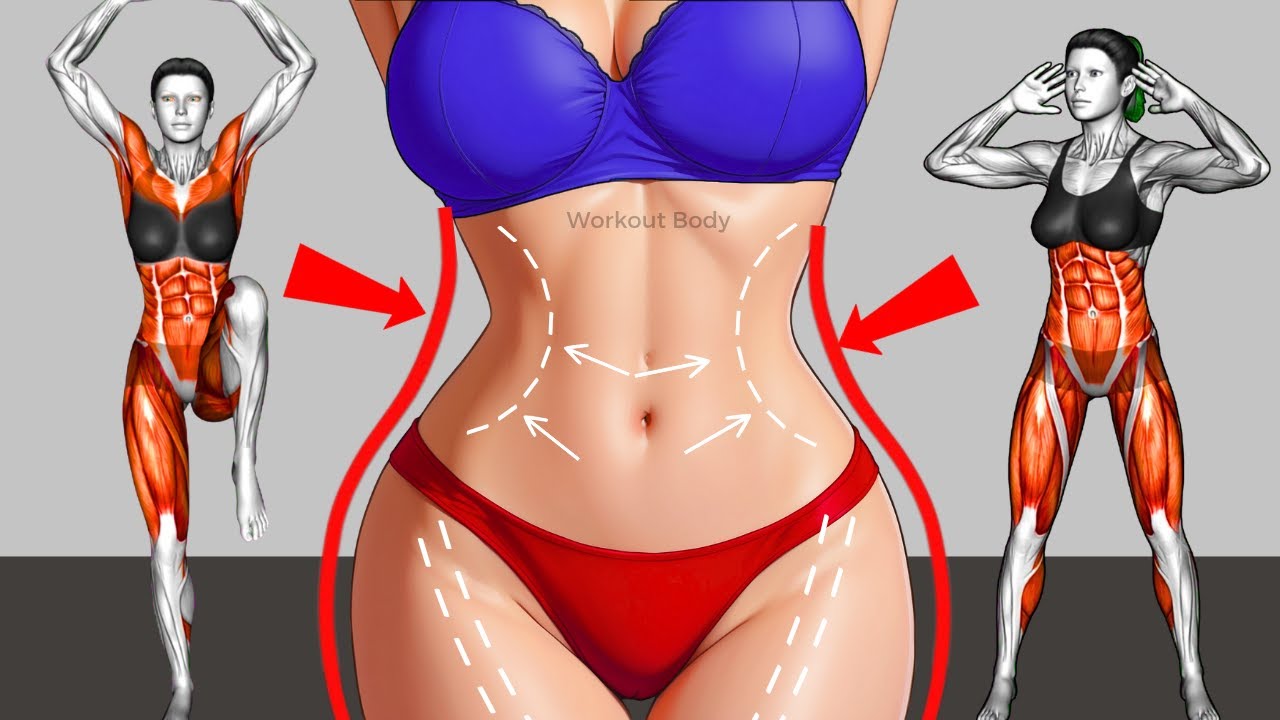 Struggling with Belly Fat?➜30-Min Standing Workout for a Slimmer Waist +Shrink Waist