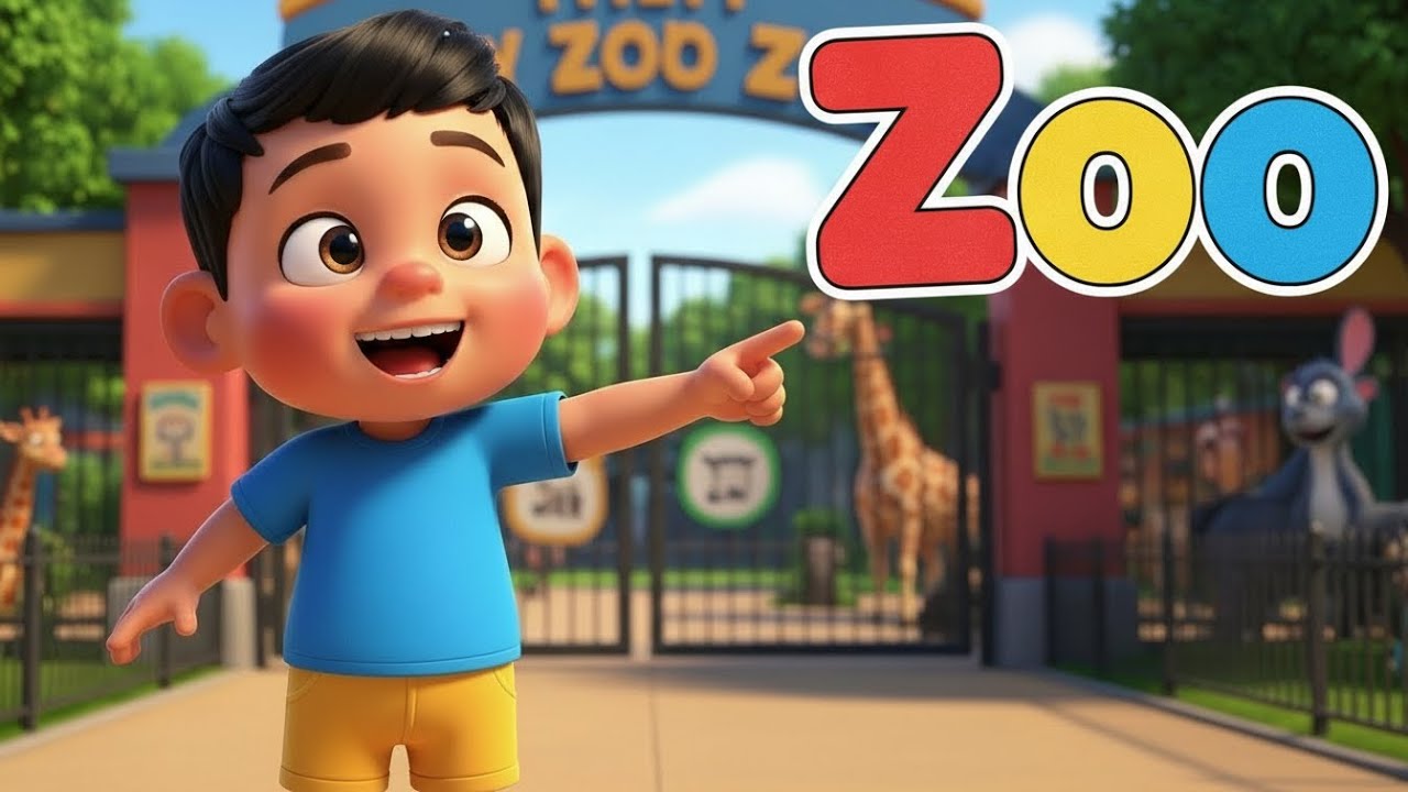 My First Zoo Adventure 🦁🐘 | Animal Learning Song for Kids | GheeGee TV