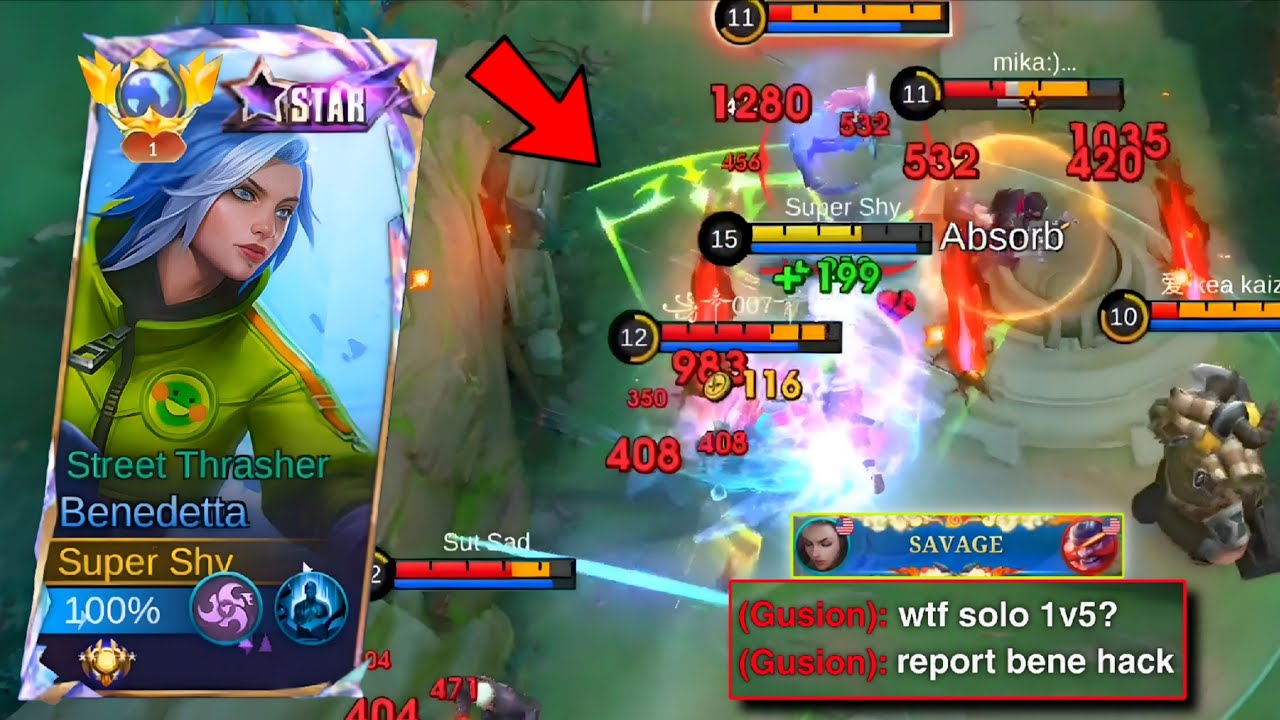 BENEDETTA HYPER CORE SOLO SAVAGE 1V5 🔥РУКОВОДСТВО ПО НАСТРОЙКЕ BENEDETTA | МОБИЛЬНЫЕ ЛЕГЕНДЫ
