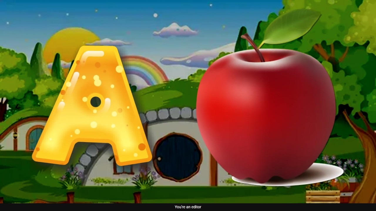 A for Apple 🍎 ABCD Song & Phonics for Kids | Learn the Alphabet  131