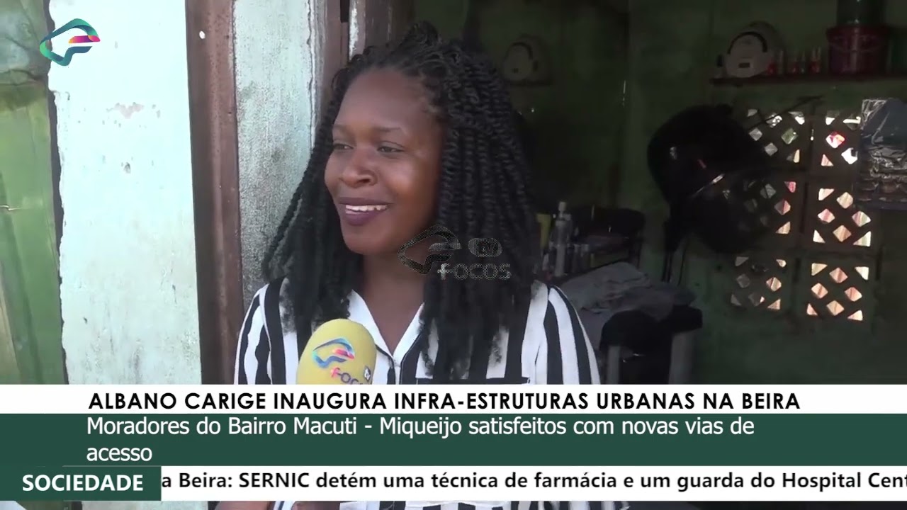 ALBANO CARIGE INAUGURA INFRA-ESTRUTURAS URBANAS NA BEIRA