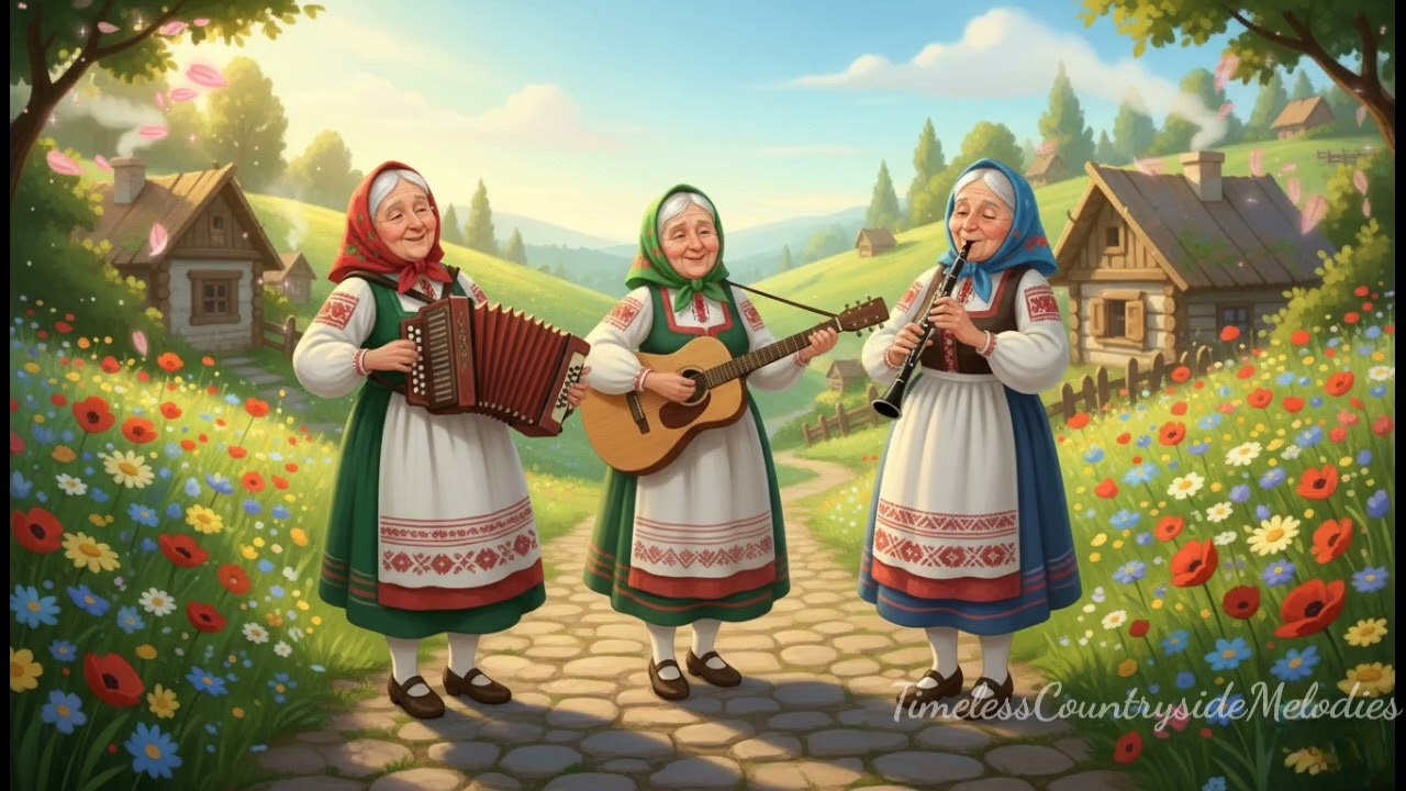 Warm Tea Time Folk Music for Seniors | European Village Style