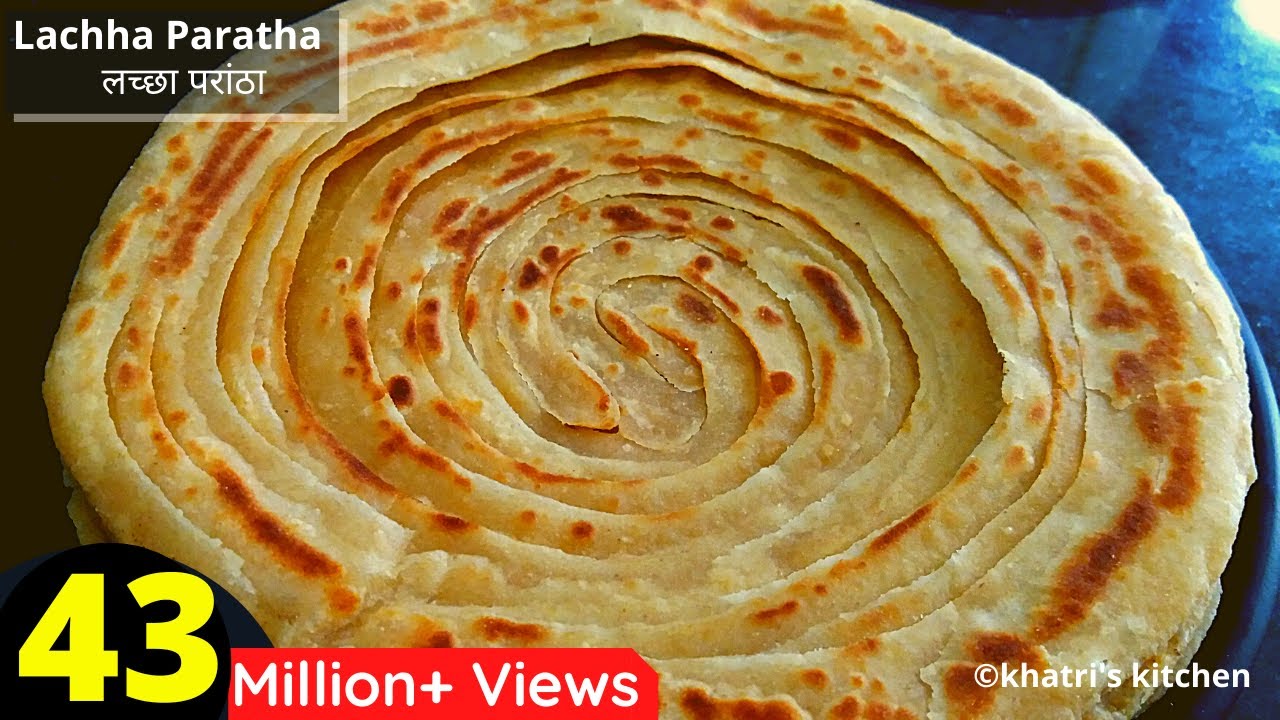 लच्छा परांठा बनाने की आसान विधि - Lachha Paratha - Multi Layered Lachha Paratha Recipe