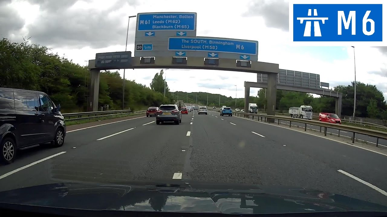 M6 Motorway - J31 (Preston East) to J30 (M61 Preston South)