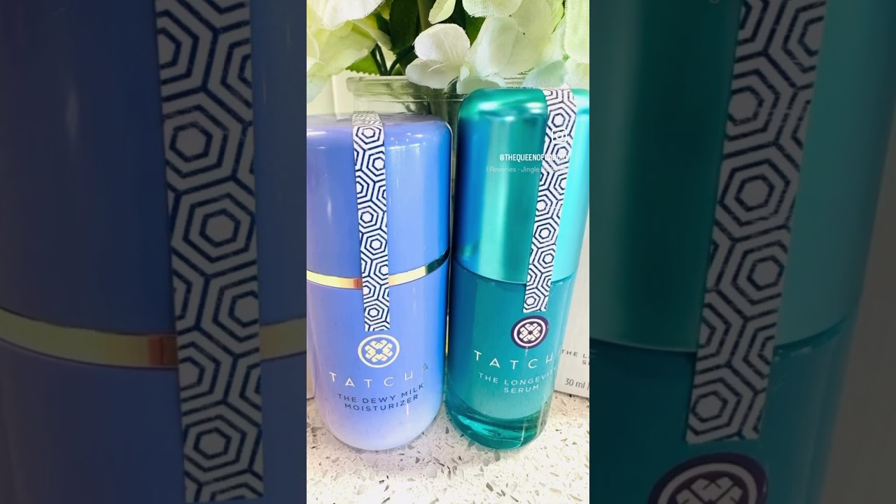 Tatcha Longevity Serum and Dewy Milk Moisturizer Review - Holiday Glow Gift Duo 