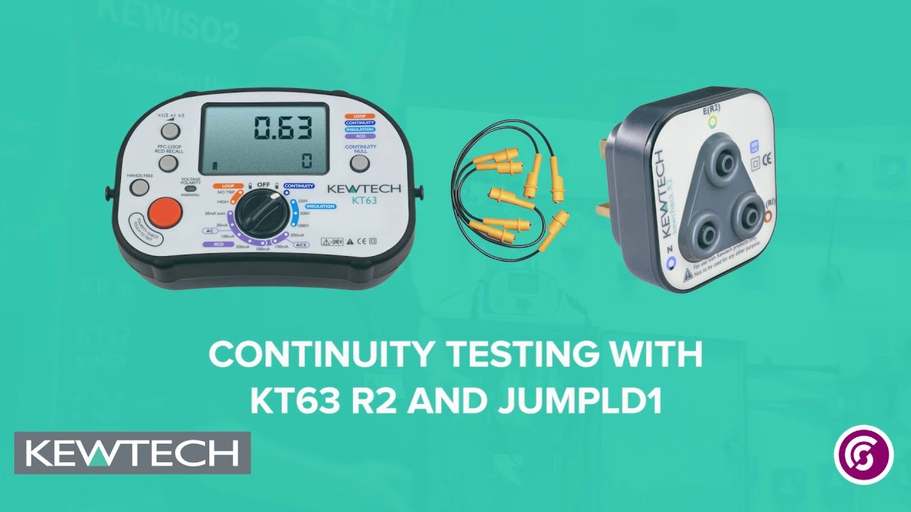 KT63 Continuity Test with R2 and Jump Leads