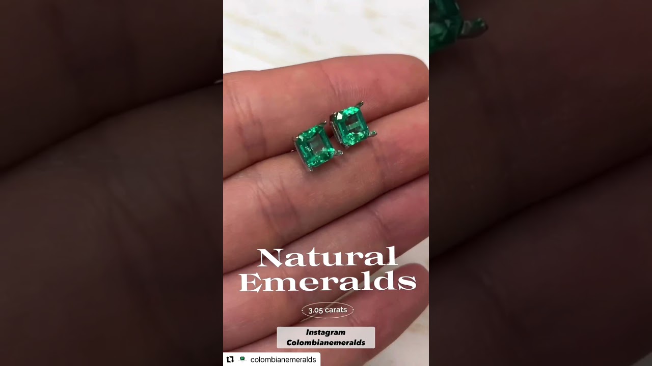 Personalized custom Emerald EARRINGS For The Best PRICES! Halo, stud, and dangle styles gifts
