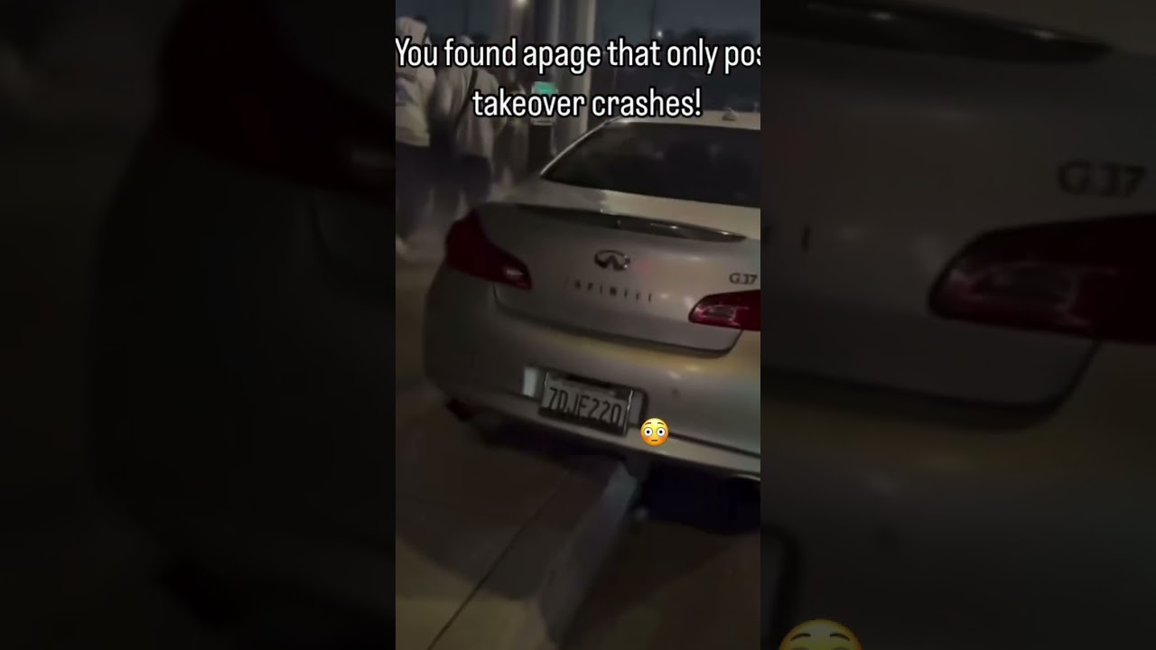 Car takeover Crashes ! #infiniti #crash #carmeet #takeover #fails #dodge #ford #cars