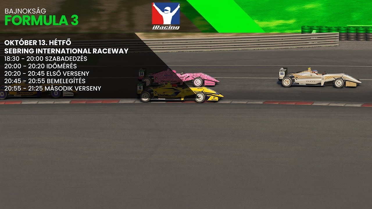 SIMCO F3 2025 iRacing - Round 6 - Sebring