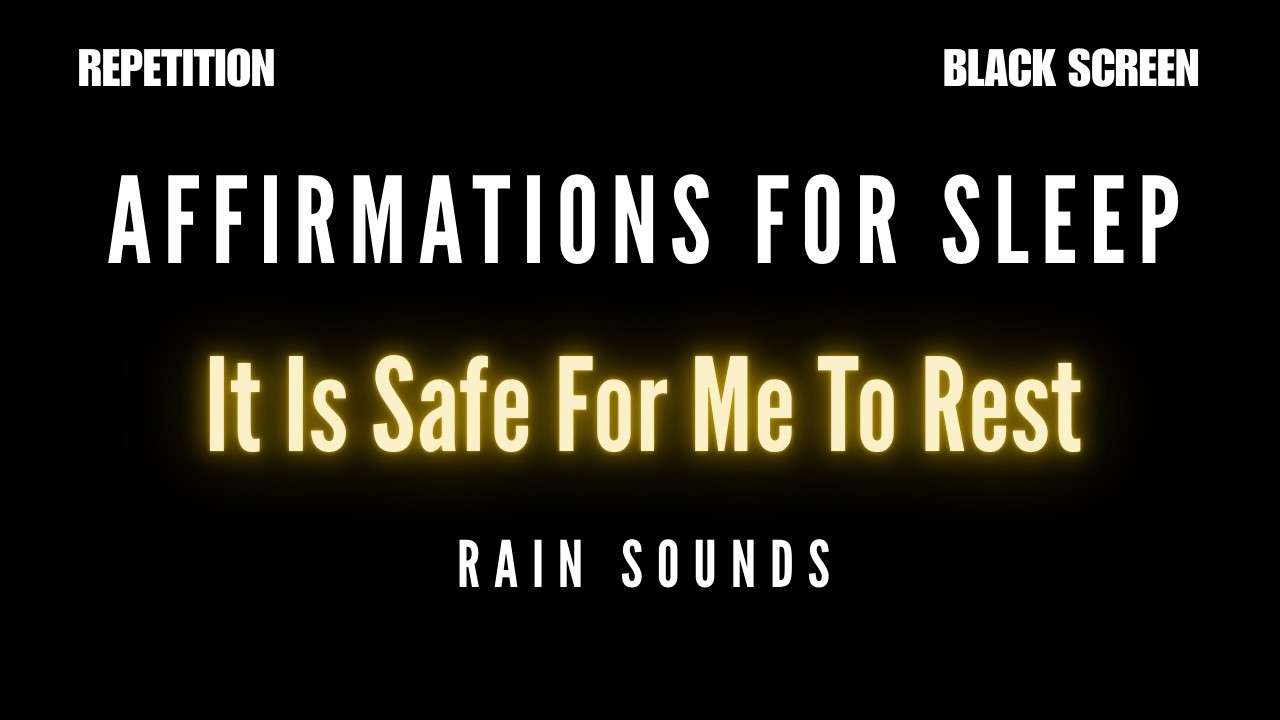This Video will find you when you need it the most | Gentle Repeated Affirmations With Rain Sounds