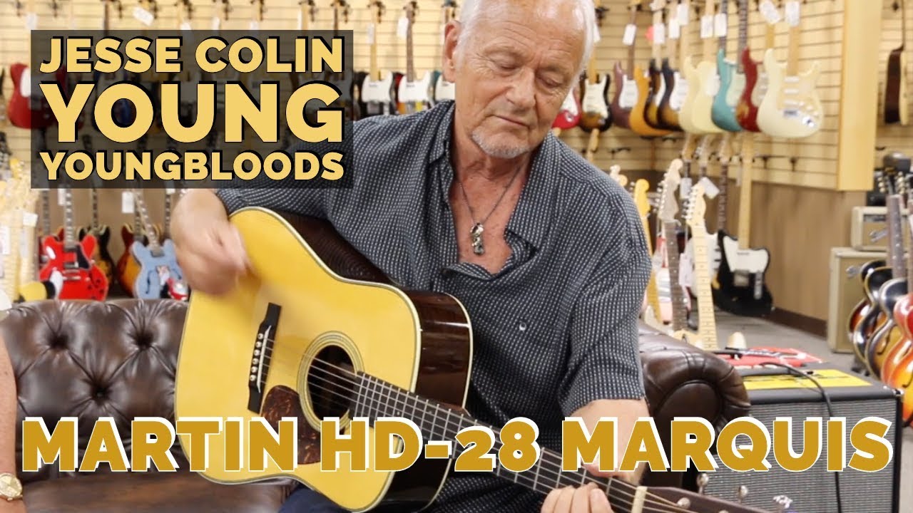 Джесси Колин Янг из Youngbloods играет на Martin HD-28 Marquis в Norman's Rare Guitars