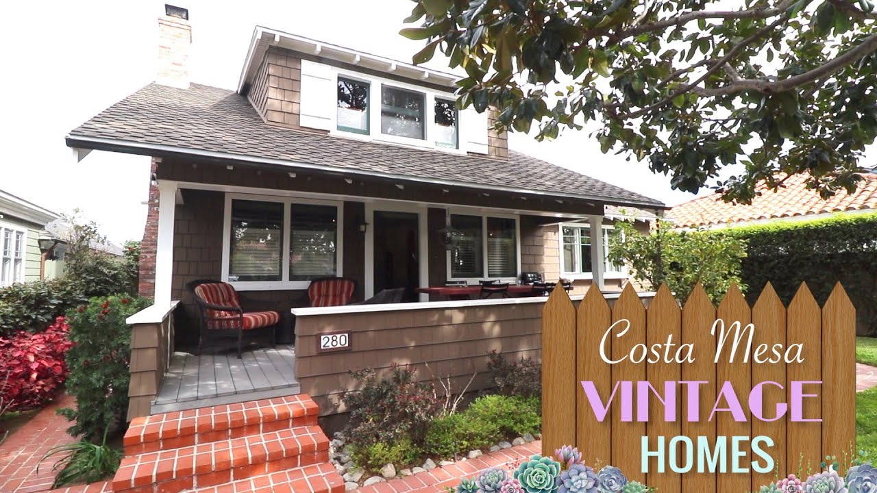 Costa Mesa Vintage Homes - Arts and Craftsman