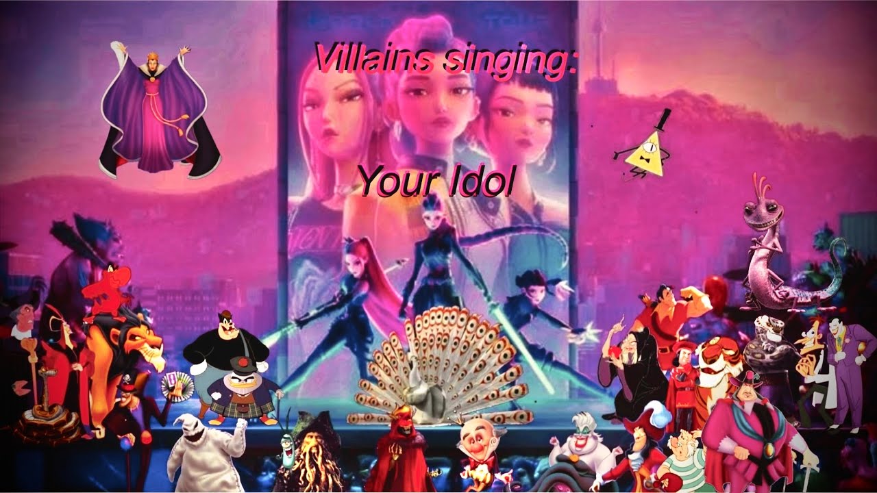Villains sing: Your Idol. #Brianhullvoices #sajaboys 