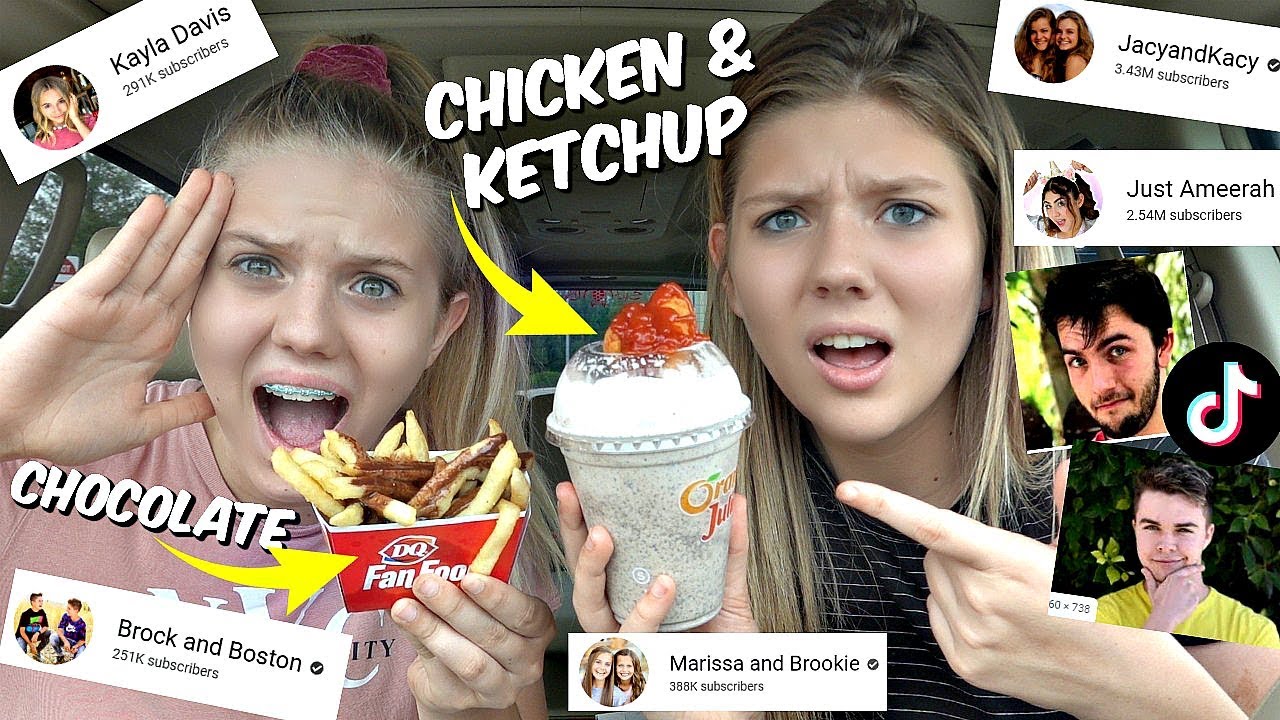 Celebrities & YouTubers Choose our Drive-Thru Orders || Taylor and Vanessa