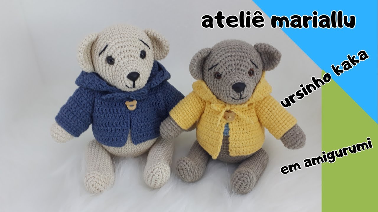 ursinho kaka em amigurumi