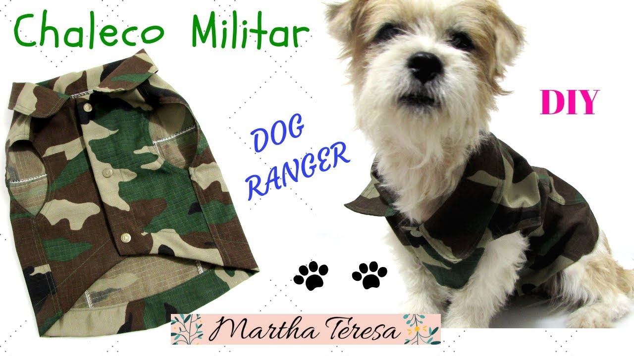 Cómo Hacer-Chaleco Militar Camuflado Para Perritos-DIY.