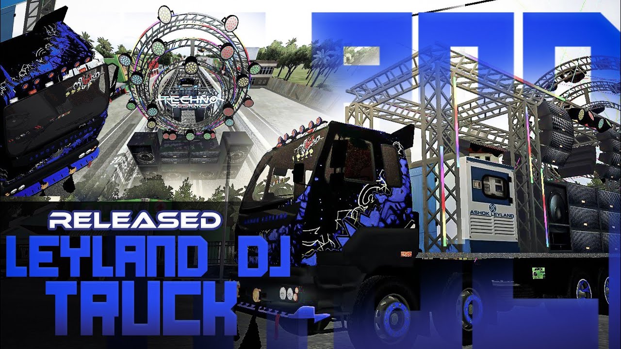 ✨NEW ASHOK LEYLAND 16 WHEEL DJ TRUCK MOD RELEASED✨