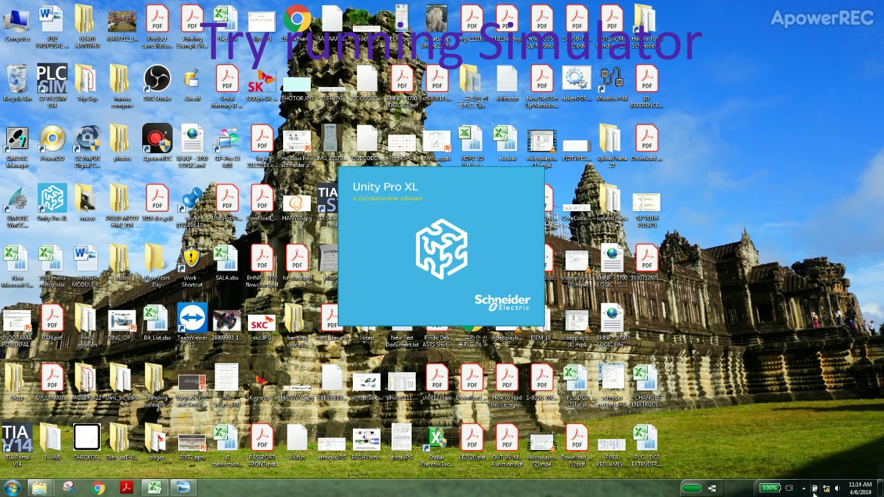 Schneider Unity Pro Simulator enable