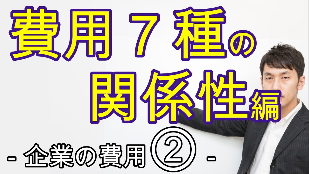 費用7種の関係性・グラフ、費用についての演習問題　ミクロ 2章1節 企業の費用その②