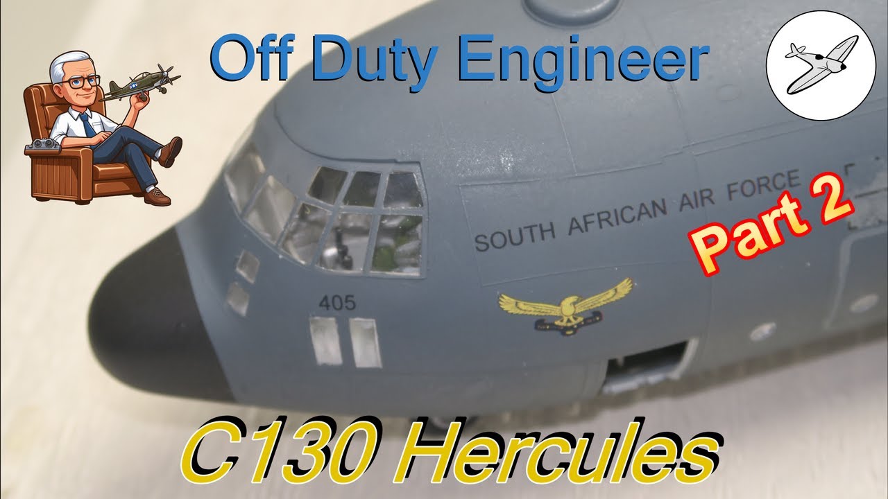 C130 Hercules (SAAF) - Scale Model Build - Part 2/3 = Build continues