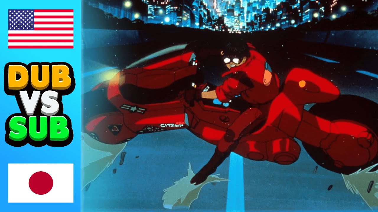 Akira Anime Movie (Anime DUB vs SUB Comparison)