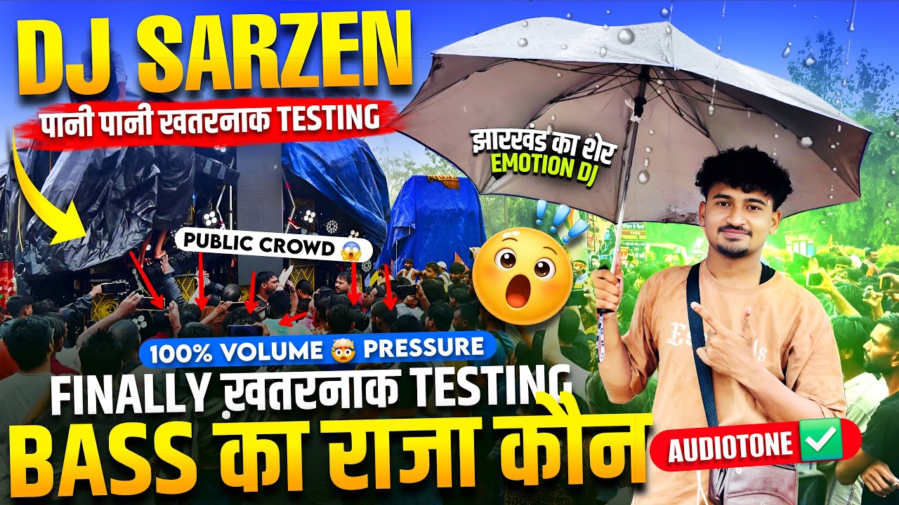 Dj Sarzen Sound Testing 🤯 with Public Review Full Video Haridwar Kawad Yatra 2026