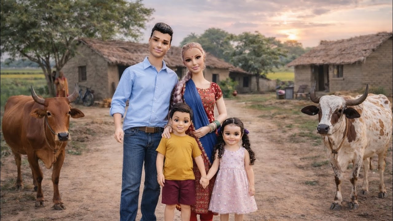 Aaj papa lekar Aaye Gaye||village life in India||#Sheela #village life #viral#support #Barbie doll