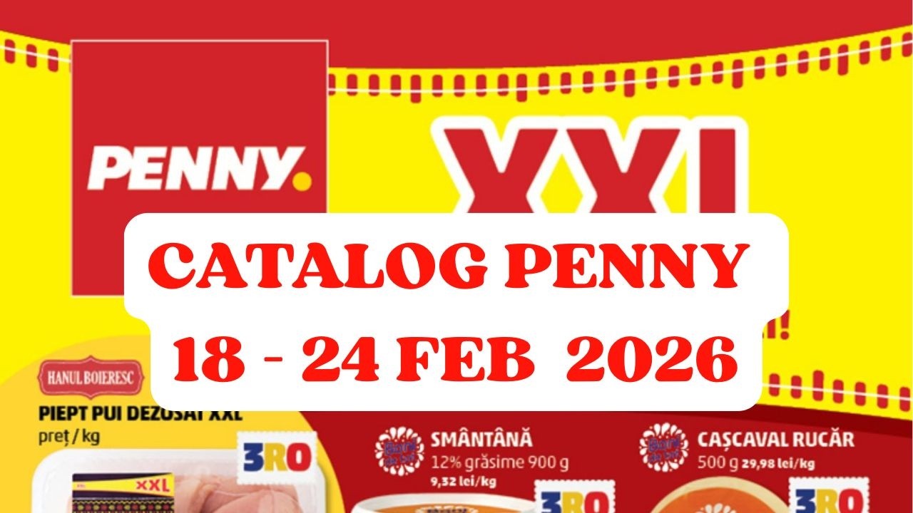 Catalog PENNY 18 &ndash; 24 februarie 2026 | Oferte alimentare și reduceri săptăm&acirc;nale