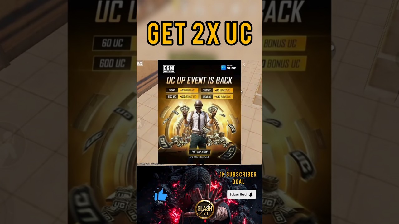 Get Extra UC | uc up event in bgmi | uc up event #ytshorts #youtubeshorts #bgmi