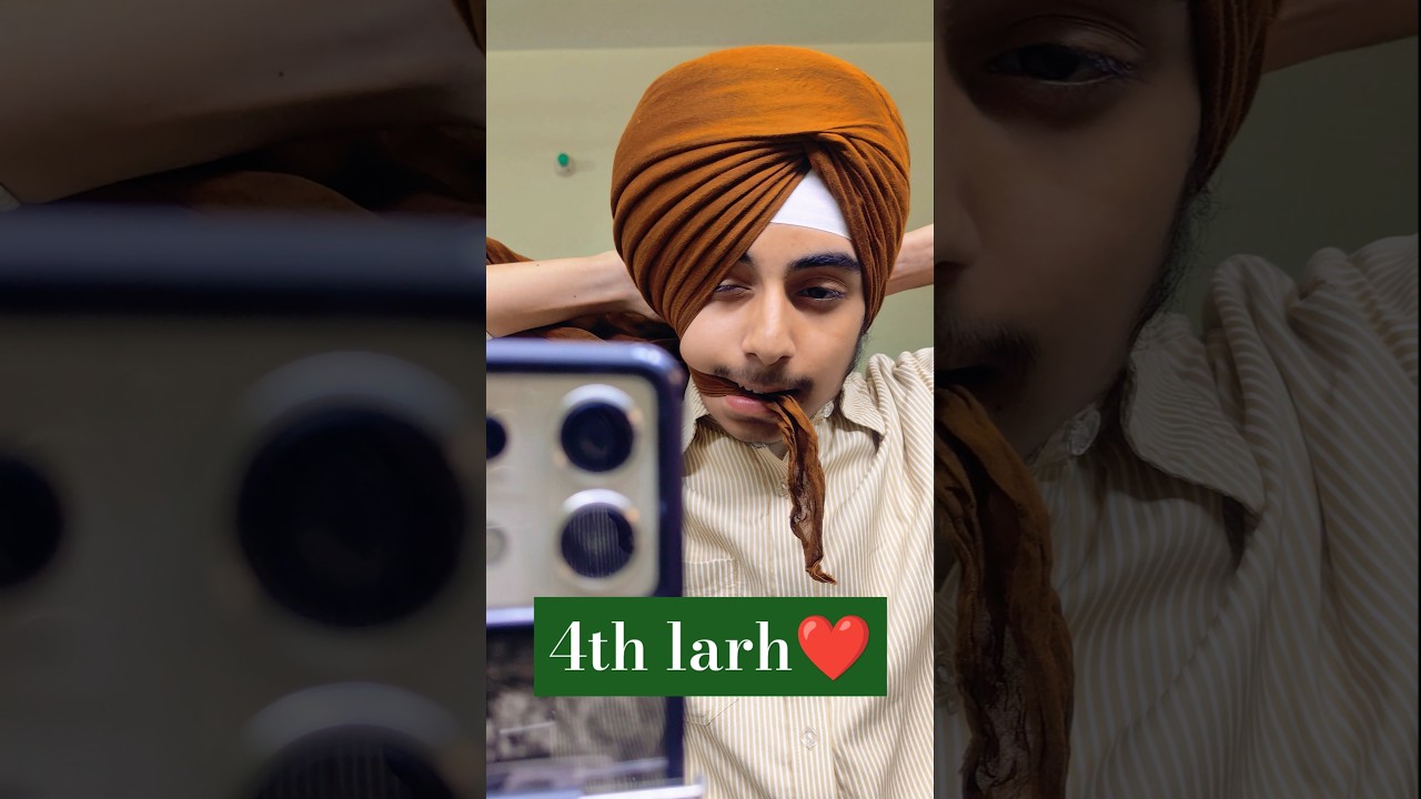 Amritsar Shahi dastaar❤ da 4th larh #paggtatorial #turban #pagglovers #subscribe #dastaar #pagg