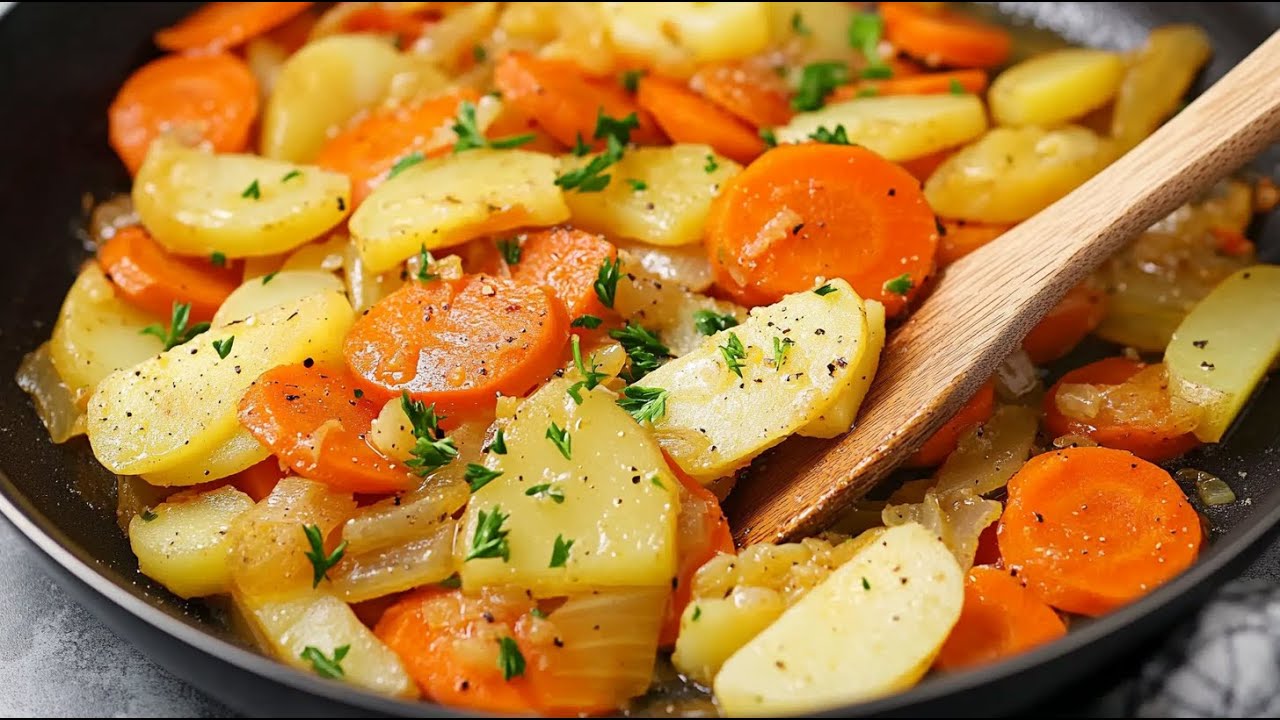Fenchel Gemüse mit Möhren und Kartoffeln Rezept mit cremiger weißer Soße ohne Béchamel
