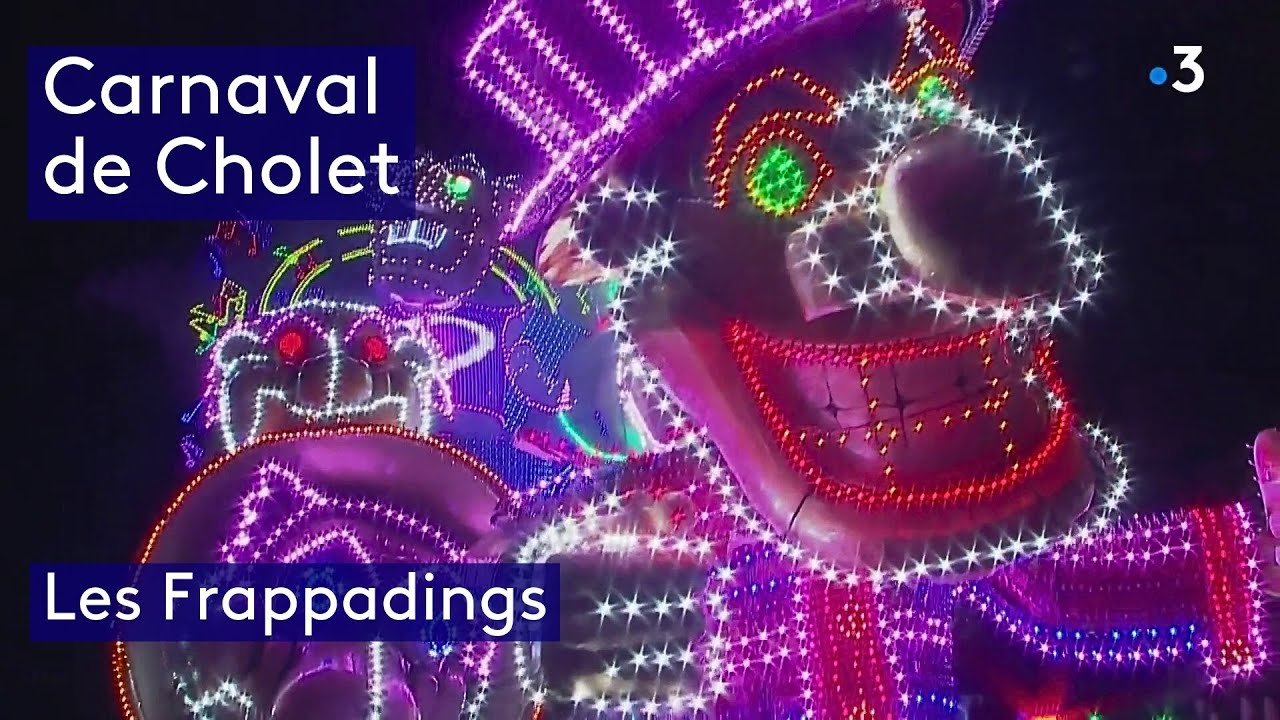 Carnaval de nuit de Cholet 2024 - Les Frappadings et leur char 
