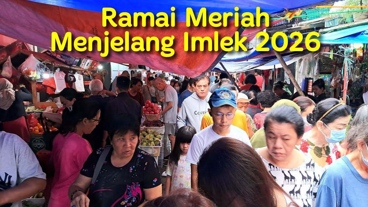 Keramaian Pasar Kampung Bebek Menjelang Imlek 2026
