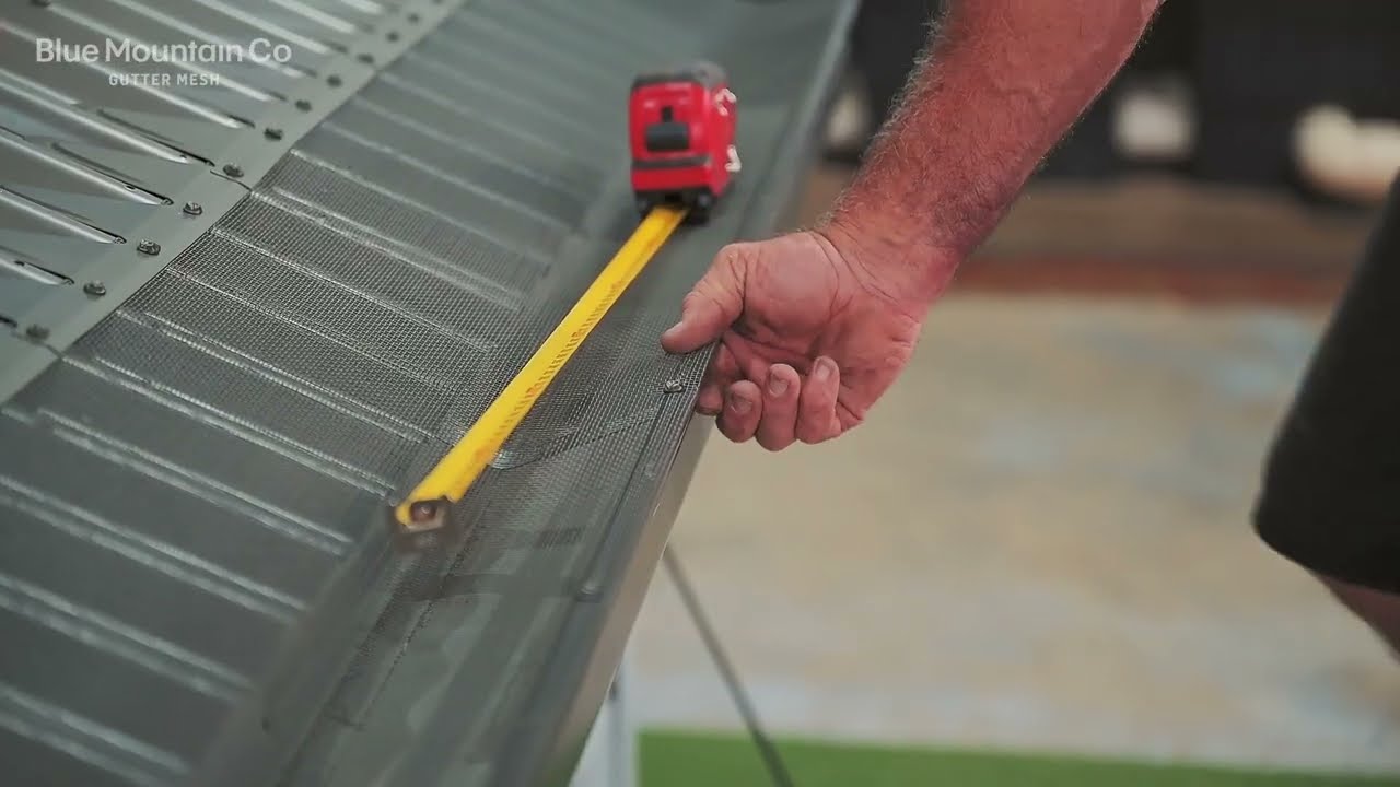 How to Install: Steel Gutter Mesh without a trim