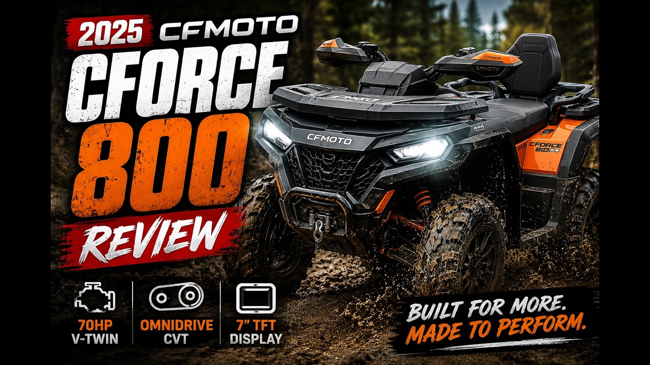 The All new 2025 CF Moto CForce 800 Touring!    (Nice bike but no storage!)